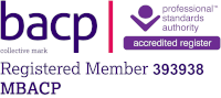 BACP logo. Registered Member 393938